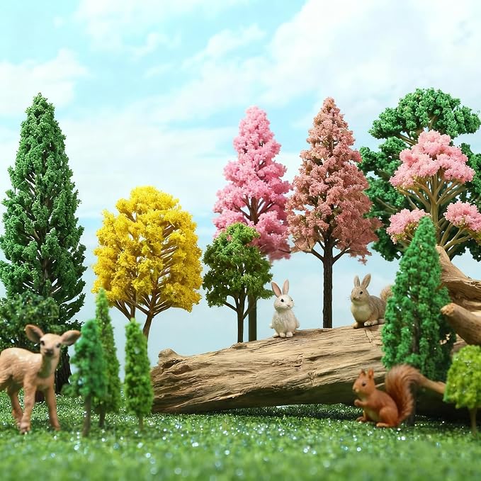 Model Trees for Diorama Small, Model Trees for Crafts, Mixed Plants for Land - Image 7