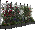 7 PCS Raised Garden Bed with Trellis, Outdoor Vertical Garden with Privacy by GarveeHome
