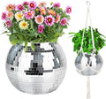 Disco Ball Planter, Disco Ball Plant Hanger by FGBNM
