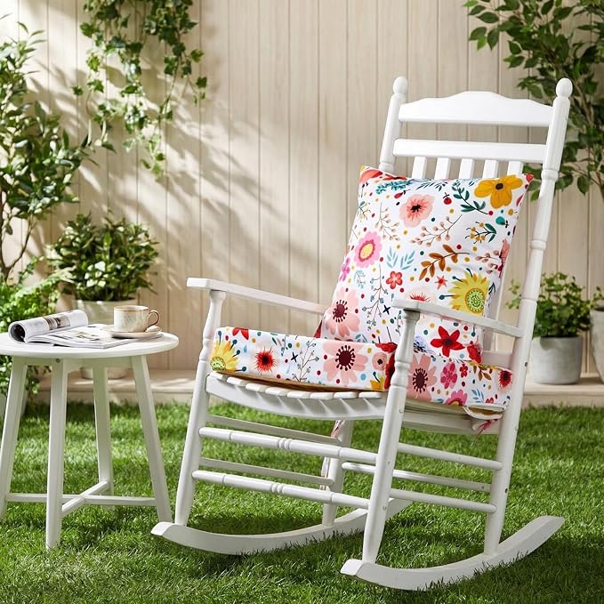 Hoteam 4 Set Outdoor Chair Patio Cushions 20 x 20 Inch Deep Seat Waterproof - Image 6