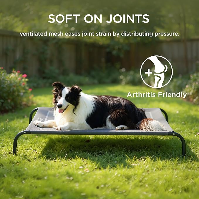 Bedsure Outdoor Elevated Dog Bed Large Sized Dog, Portable Indoor & Outdoor - Image 8