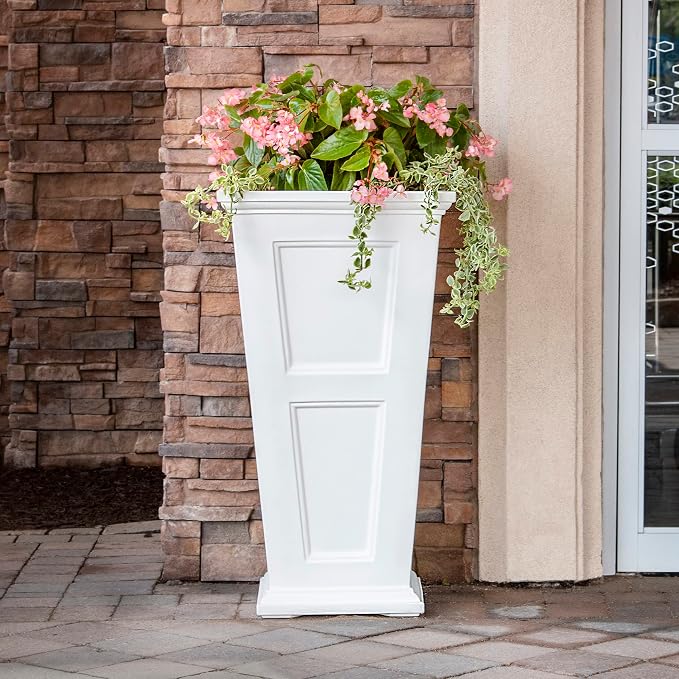 Mayne Fairfield 40-Inch Tall Planter – Weather-Resistant Indoor/Outdoor Garden - Image 3