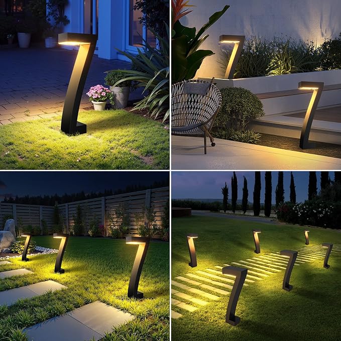 WdtPro Solar Lights Outdoor Pathway Lights, 4 Pack Upgraded Bright LED Outdoor - Image 7