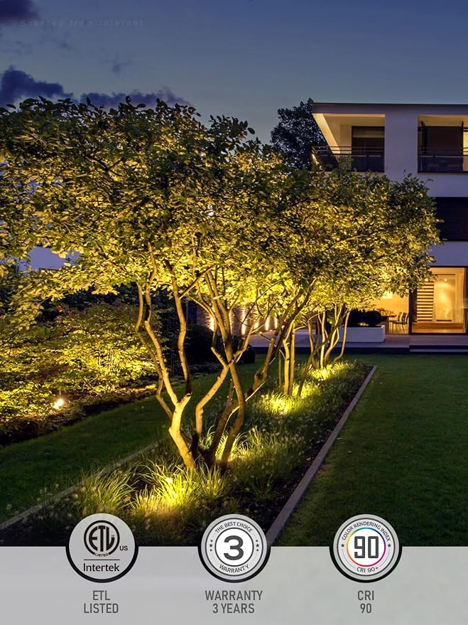 LEONLITE Dia. 4 Inch Well Lights Landscape LED In Ground, Grated Top, 3000K - Image 4