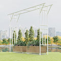 Flat Top Garden Arch Trellis 11FT x 9FT, Extra Large Garden Trellis by TWIRA