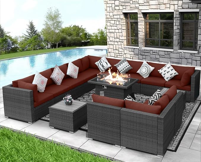 NICESOUL 15 Piece Outdoor Patio Furniture Set - Image 2