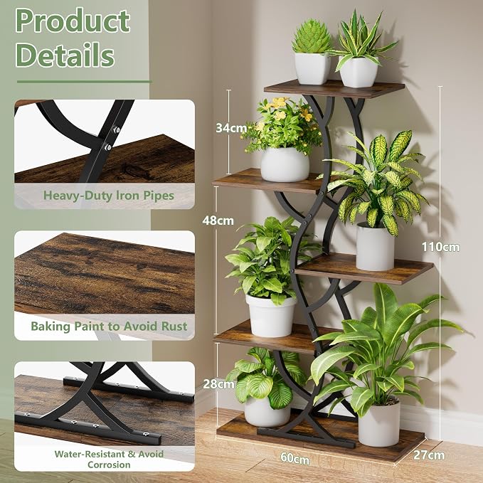 Plant Stand Indoor with Grow Lights - Image 5