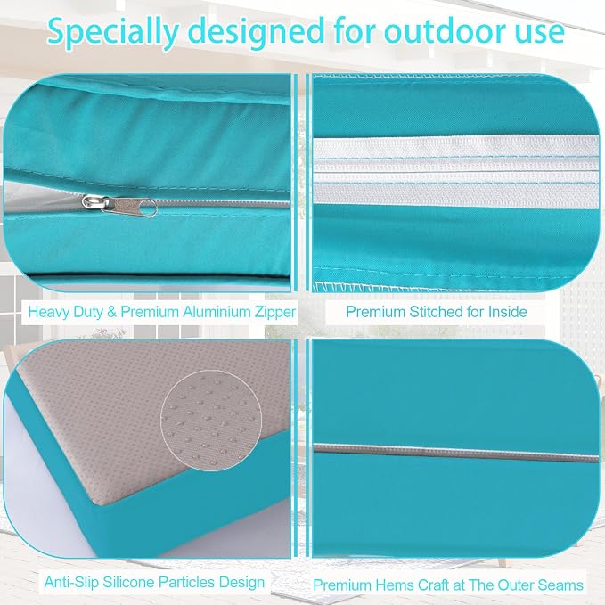 Outdoor Cushion Covers for Patio Furniture, Patio Cushion Covers Replacement - Image 4