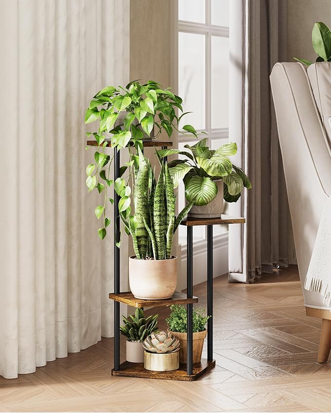 Tall Plant Stand Indoor 4 Tiered Plant Shelf - Image 6