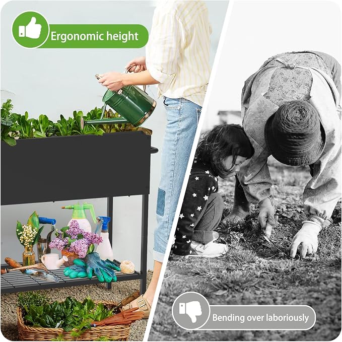 34 × 15 × 31 Inches Raised Garden Bed - Image 5