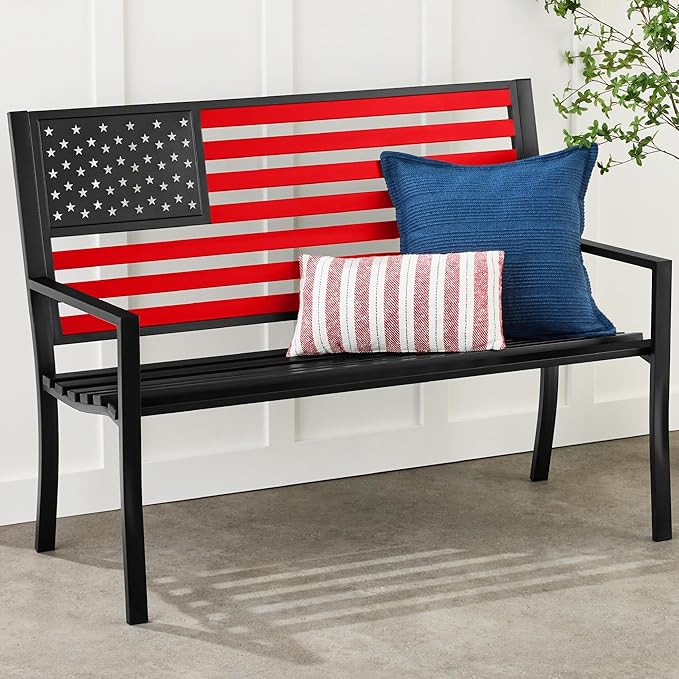 Best Choice Products Outdoor Bench 2-Person Steel Indoor/Outdoor Bench by BestChoiceProducts