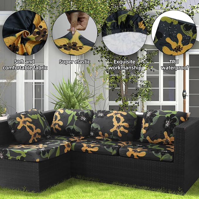 Outdoor Cushion Covers Set, Replacement - Image 3