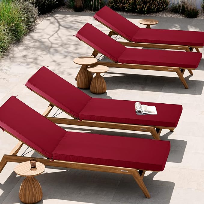 Chaise Lounge Cushion Outdoor, Waterproof and Stain-Resistant Lounge Deck - Image 8