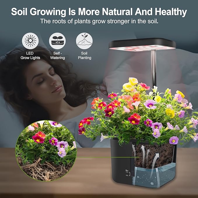 Indoor Garden Growing Systems Self-Watering Plant Pot Smart Gardening System - Image 4