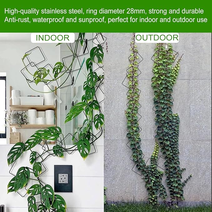 2 Pack 36pcs Chain Trellis for Climbing Plants Indoor & Outdoor, Garden Wall - Image 6