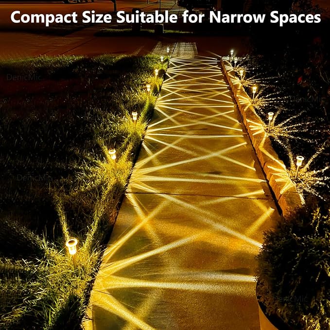 DenicMic Solar Lights Outdoor 15 Pack Waterproof 3000K Warm White LED Stainless - Image 7