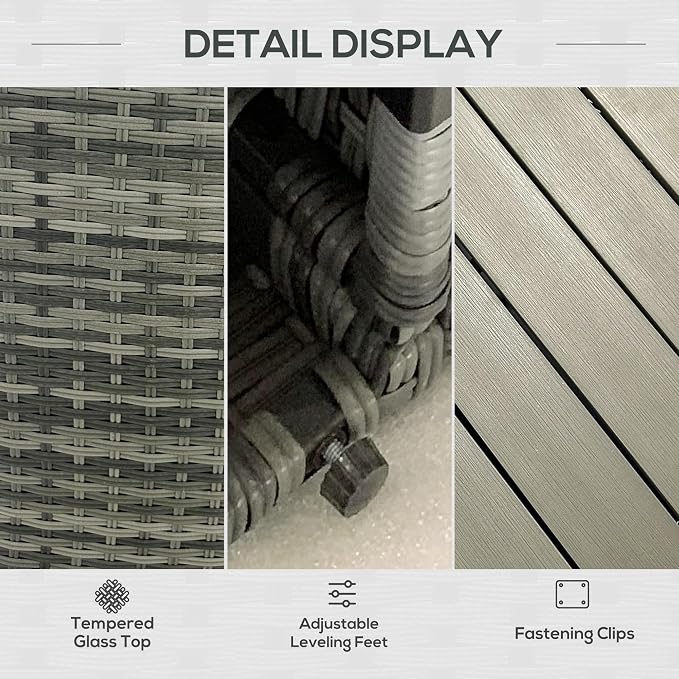 Outsunny 8 Piece Patio Furniture Set - Image 6