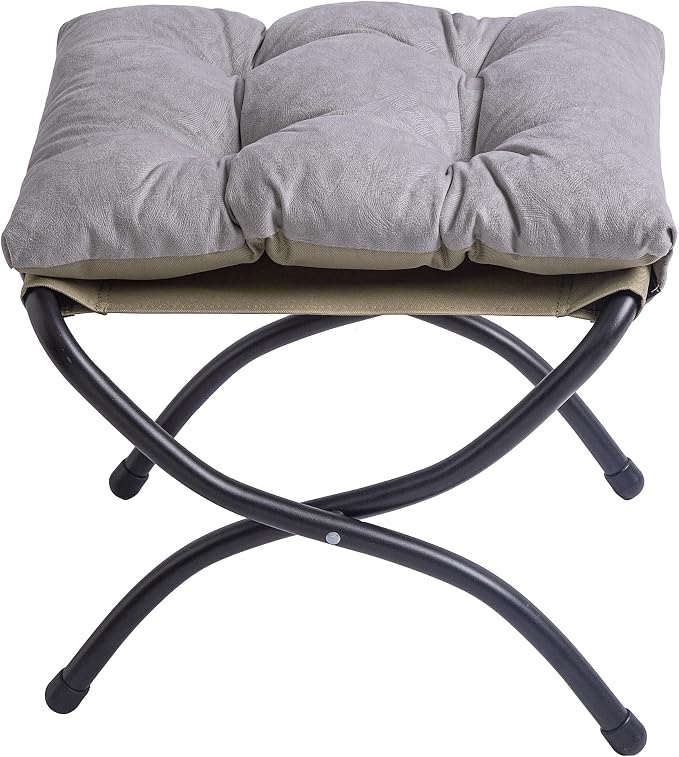 15" Foldable Foot Stool Ottoman by WELL-STRONG