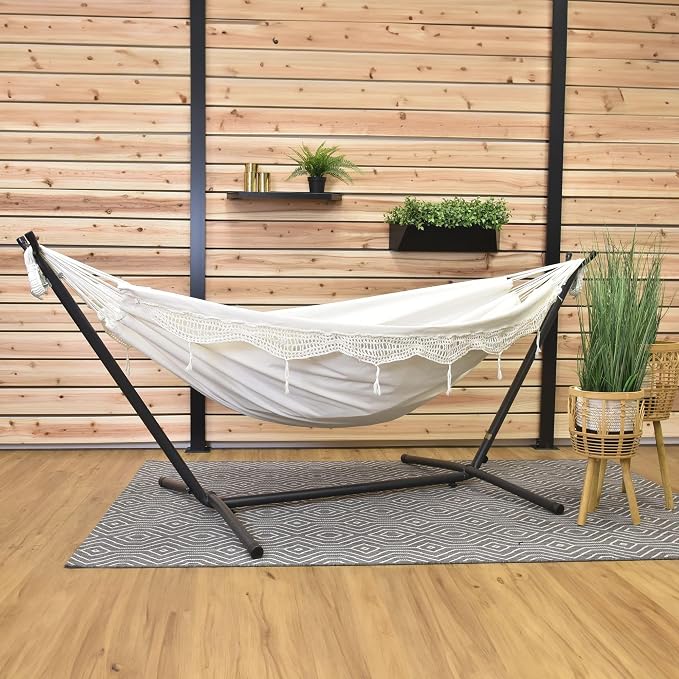 Vivere Double Cotton Hammock - Image 4