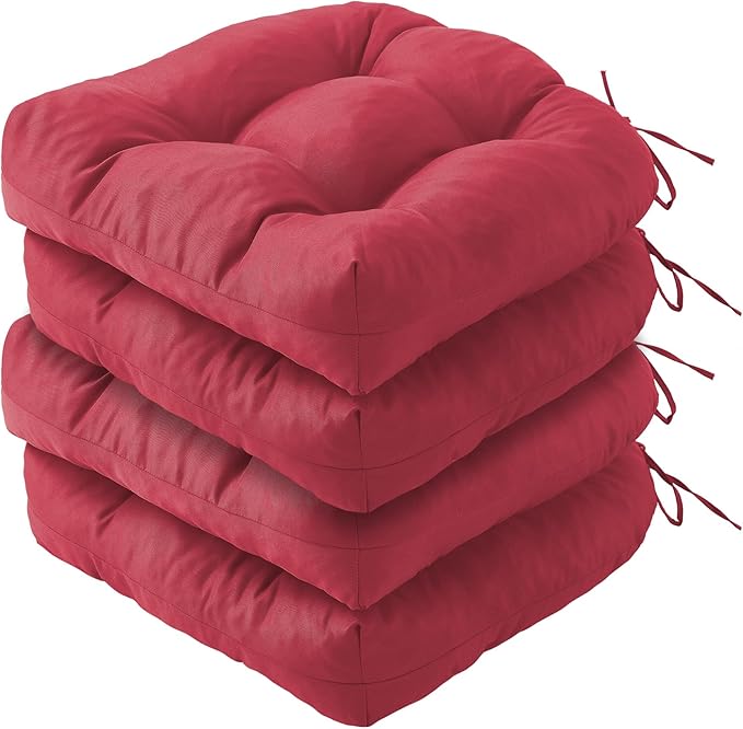 Outdoor Chair Cushions Set of 4, Patio Chair Cushions by IPYNBAP