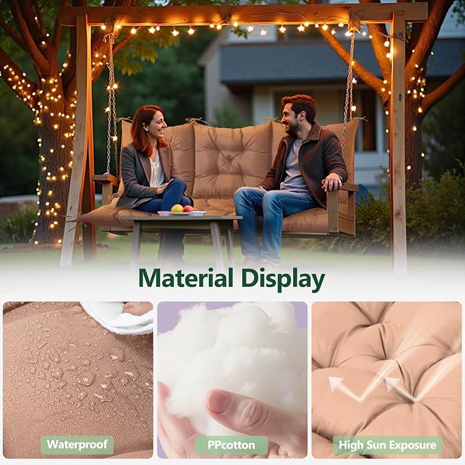 3 Seater Porch Swing Cushion, Thick Cushion - Image 3