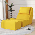 Giant Bean Bag Chair for Adults, Corduroy Chaise Lounge by SnugSofeeFoamSofa