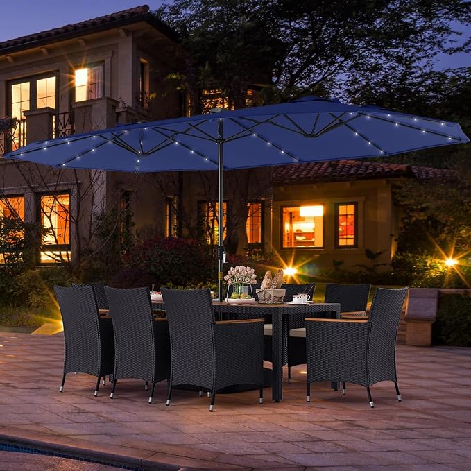 Tangkula 11 Pieces Patio Dining Set - Image 4
