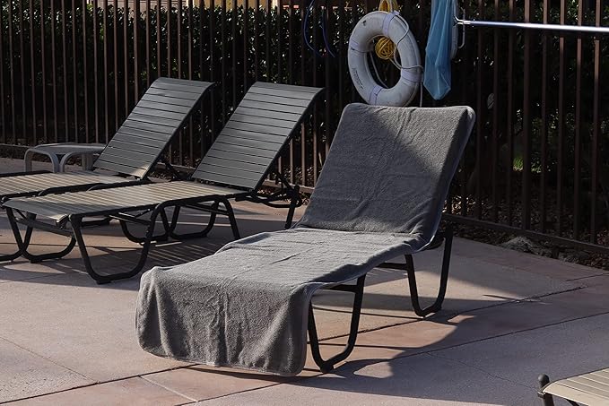 Luxury Hotel & Spa Towel Pool Chair Lounge Cover 100% Cotton | Soft Ring-Spun - Image 2