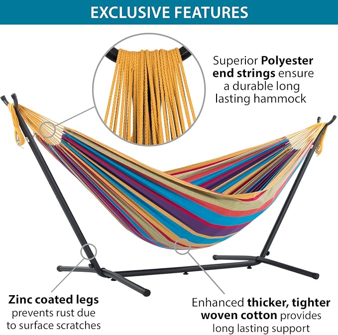 Vivere Double Cotton Hammock - Image 8