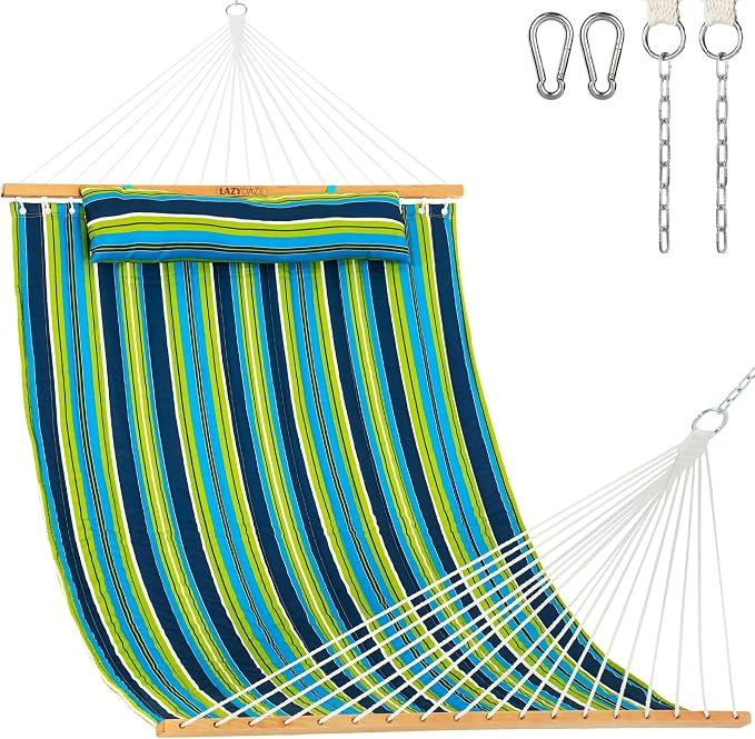Lazy Daze Hammocks 12 FT Quilted Fabric Double Hammock by LazyDazeHammocks