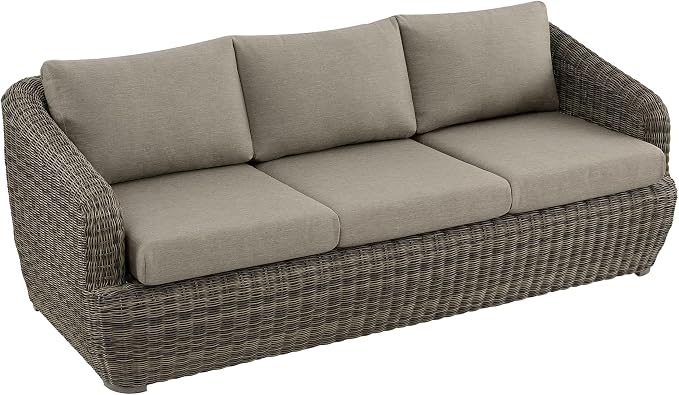 CHITA Patio Wicker 3-Seater Sofa - Image 6