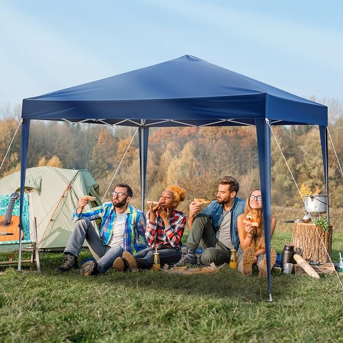 VINGLI 10x10 Pop Up Canopy Tent, Outdoor Portable Foldable Canopy - Image 2