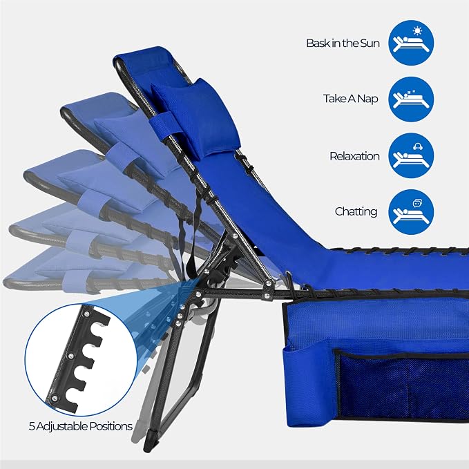 Yaheetech 22.4" Tanning Chair - Image 7