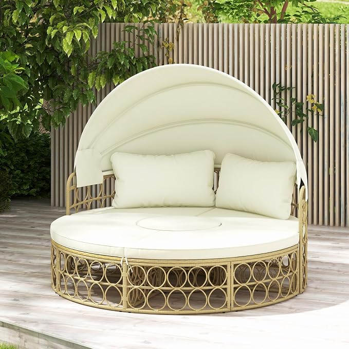 Tangkula Outdoor Patio Round Daybed - Image 8