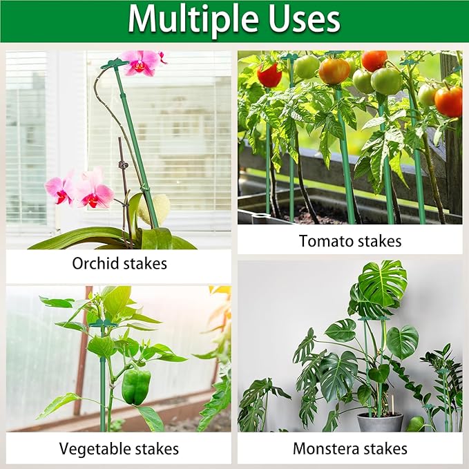 Extendable Plant Stakes, Length Scalable from 17.9IN to 42.3IN Plant Support - Image 6