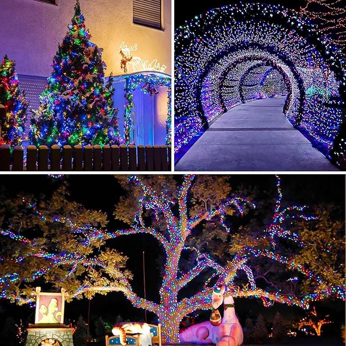 4Pack 80Ft 240LED Fairy Lights Battery Operated - Image 4