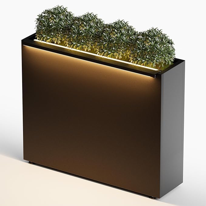 GSK Black Metal Planter Box by GSK