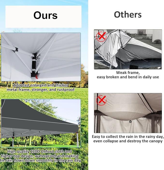 COBIZI Canopy 10x20 Pop Up Canopy Party Tent - Image 5