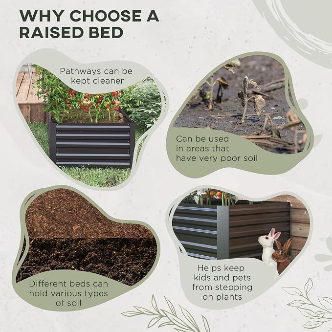 Outsunny Galvanized Raised Garden Bed Kit - Image 5