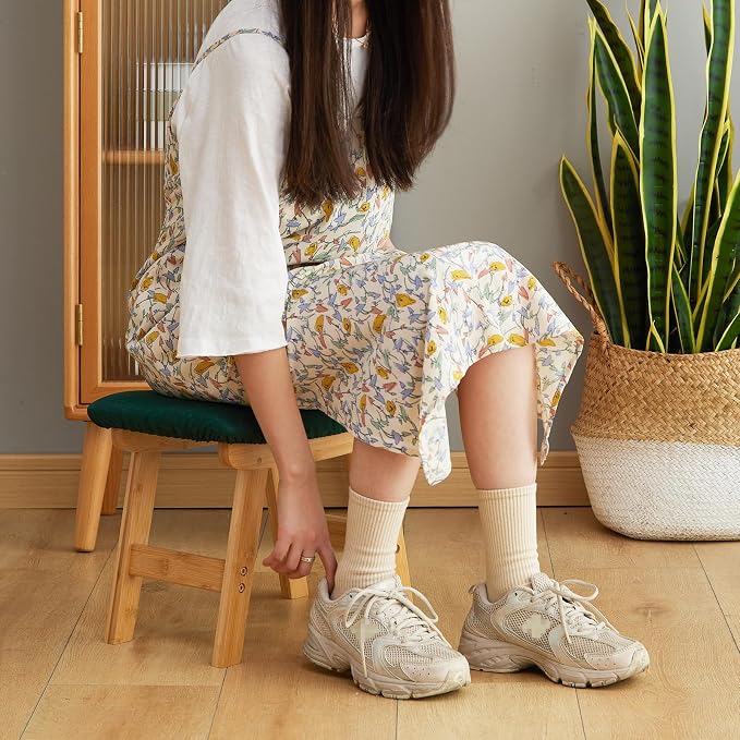 Foot Stool Ottoman Foot Rest Under Desk, Small Stool - Image 6