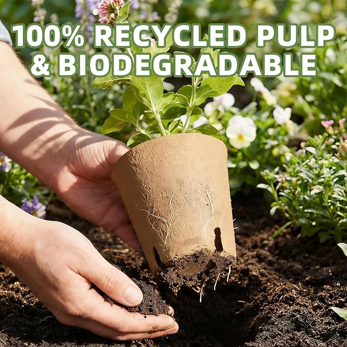 70Pcs Biodegradable 3.15” Peat Pots - Image 5
