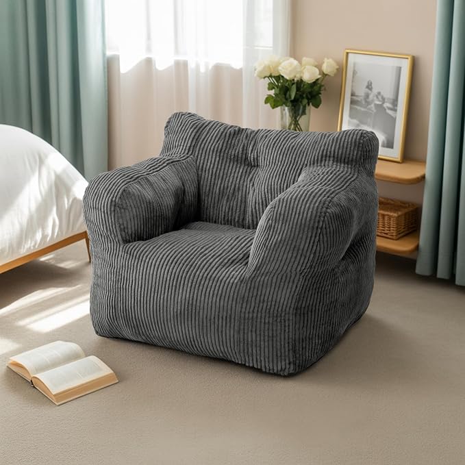Pamapic 32" Bean Bag Chair, Single Sofa, Ultra Soft Dutch Velvet, Fluffy by Pamapic