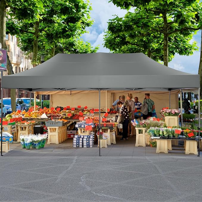 COBIZI 10x20 Pop up Canopy Tent Heavy Duty Without Sidewalls, Easy Set-up - Image 8