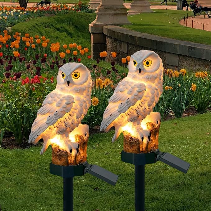 DOUBLE 2 C Solar Garden Light Outdoor, Owl Solar Garden Stake Light, Waterproof - Image 4
