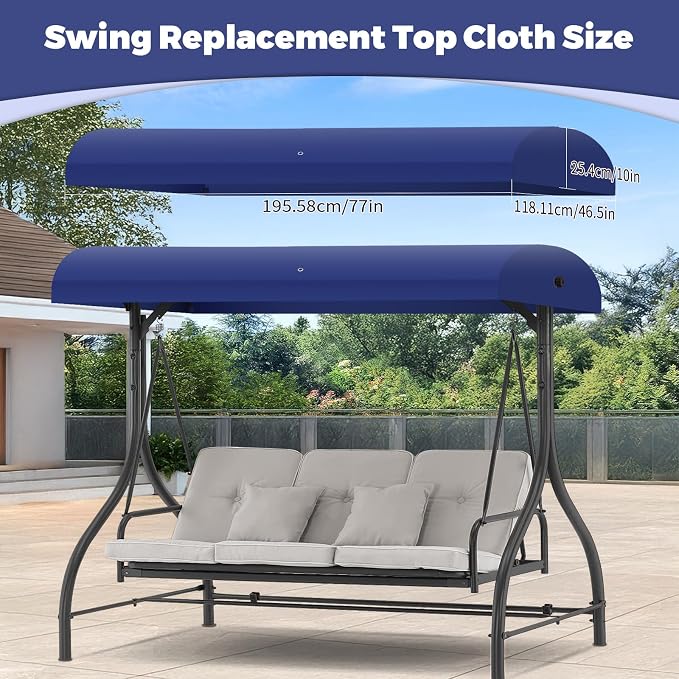 Porch Swing Canopy Replacement Top, Swing Chair Canopy Replacement - Image 3