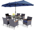 PHI VILLA 8-Piece Patio Dining Set by PHIVILLAThepioneerofcomfortablehouseholdsupplies