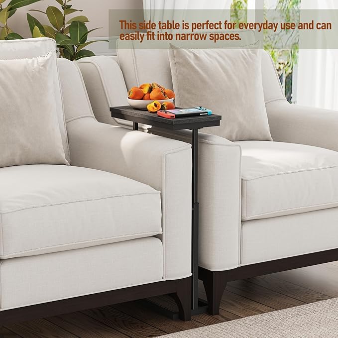 TUTOTAK End Table, Side Table, Tall Couch Table, Sofa Table, Living Room - Image 4