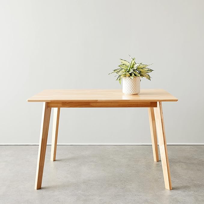 Amazon Basics FSC Certified Sturdy Solid Wood Rectangular Dining Table - Image 2