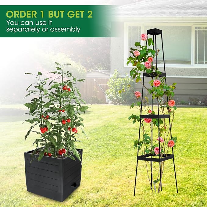 MQFORU 2Pack Raised Garden Bed Planter Boxes - Image 6