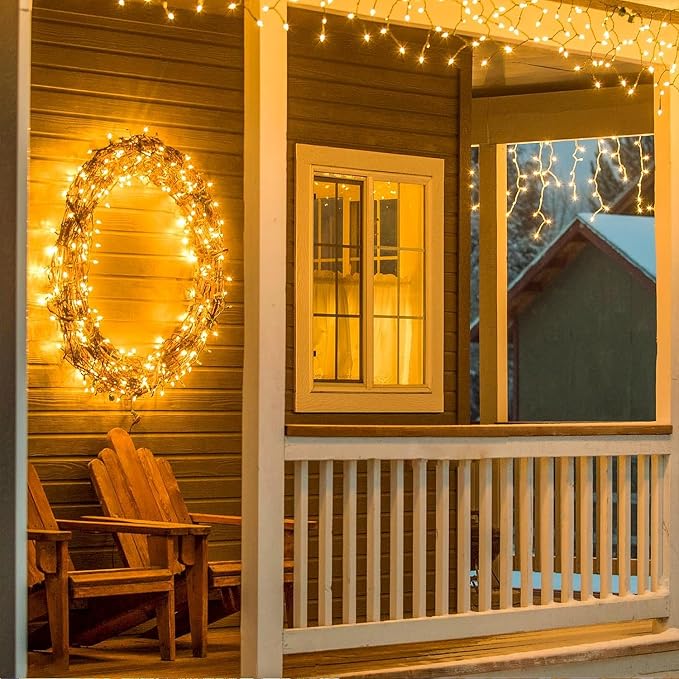 Connectable 100 LED String Lights Indoor Outdoor, 33FT Warm White Christmas - Image 9